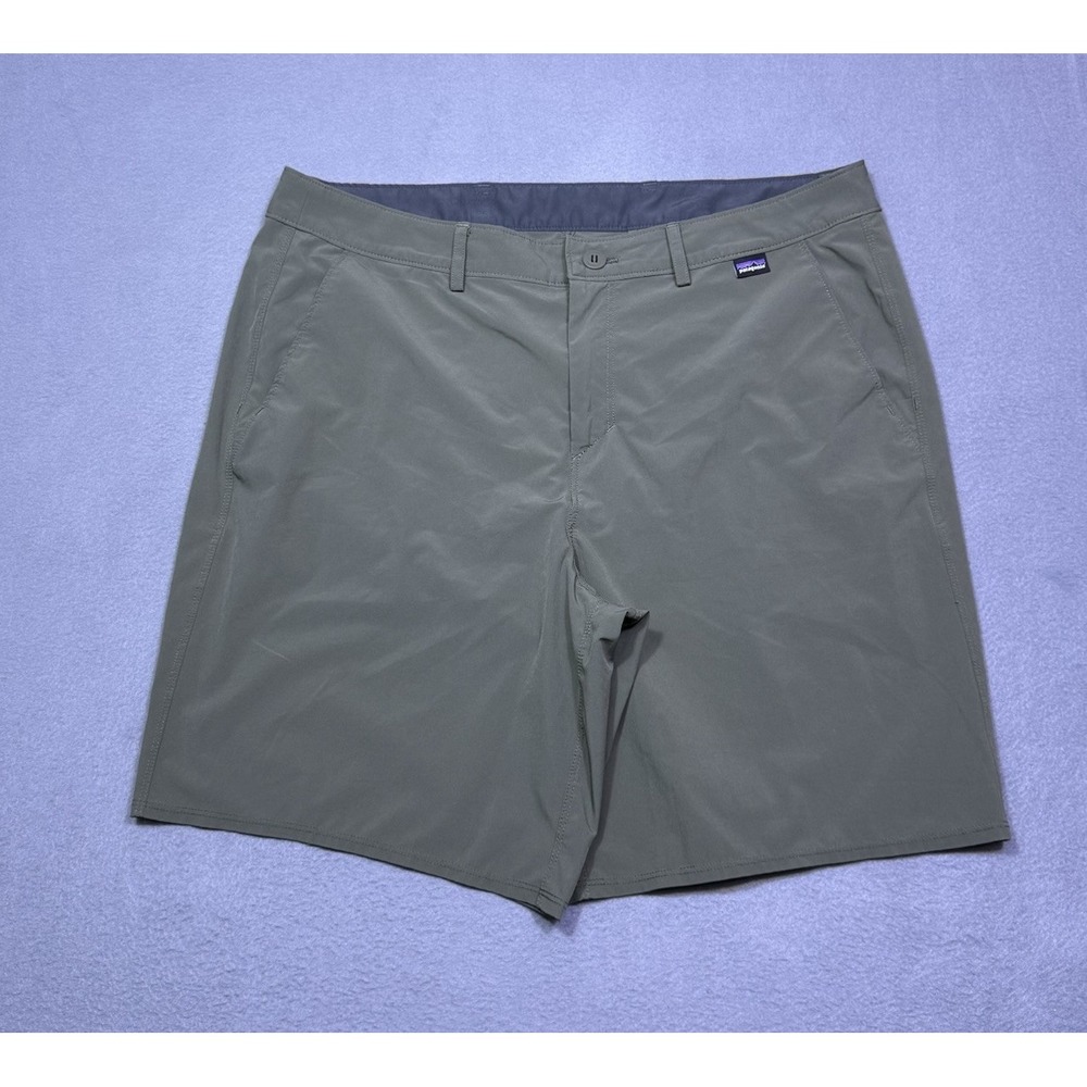 Patagonia Hydro Series Boardshorts Mens 34 Olive Stretch Surf Swim Shorts
